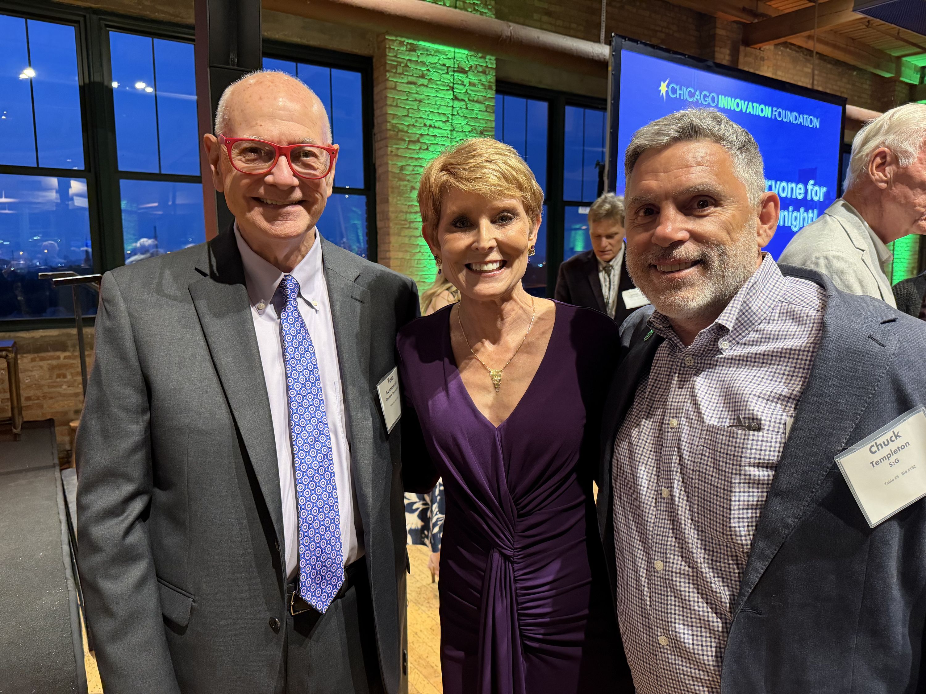 New Chicago Innovation Hall of Fame Members Tom Kuczmarski, Diane Swonk and Chuck Templeton.